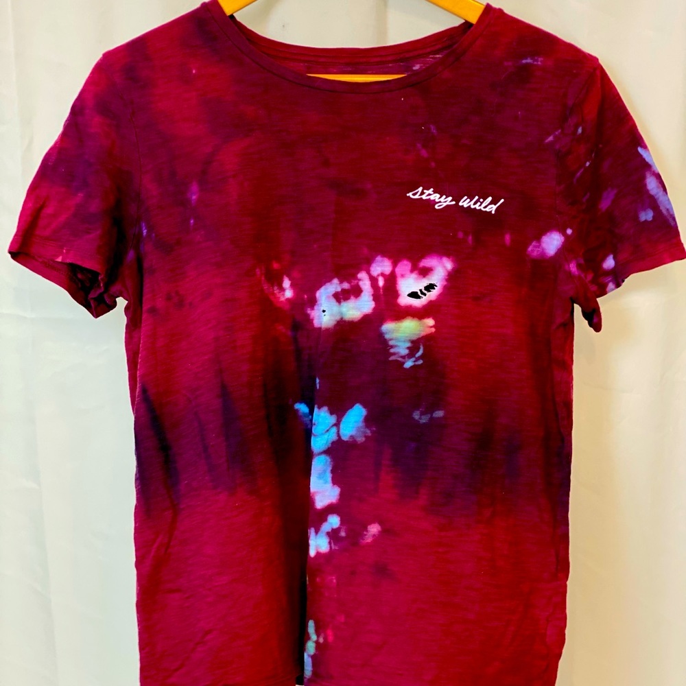 TARGET STAY WILD TSHIRT SELF MADE TIE DYE.